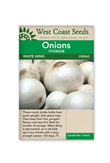 West Coast Seeds Onions - White Wing F1 Coated