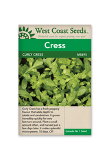 West Coast Seeds Greens - Curly Cress Peppergrass