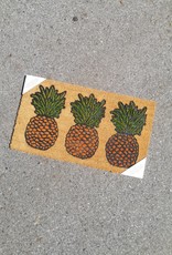 Pineapple Rubber Insert Coir Mat