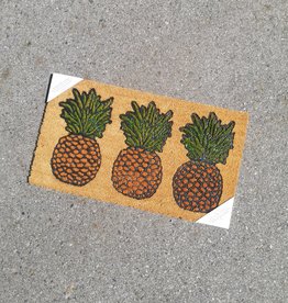 Pineapple Rubber Insert Coir Mat