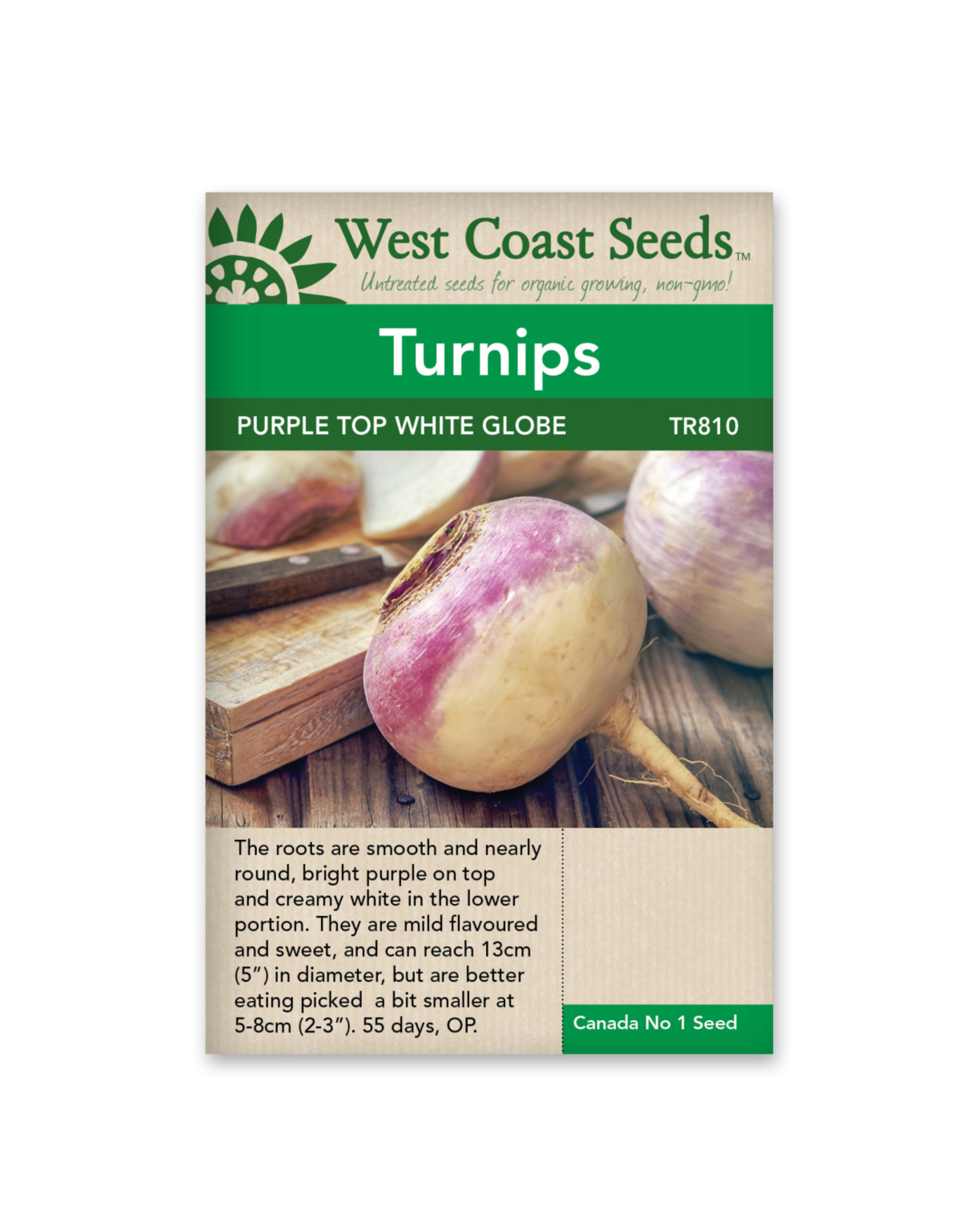 West Coast Seeds Purple Top White Globe