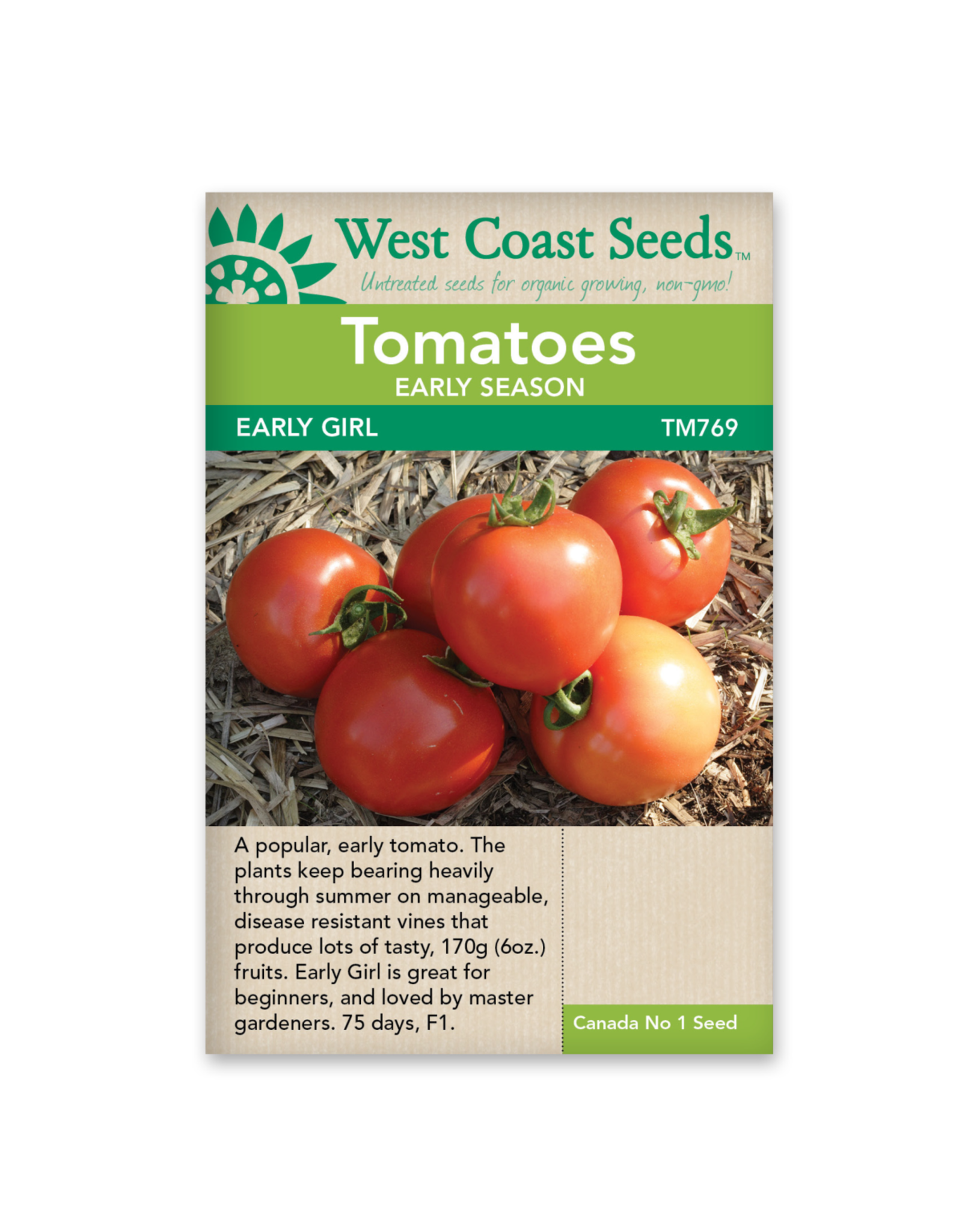 West Coast Seeds Tomato - Early Girl F1
