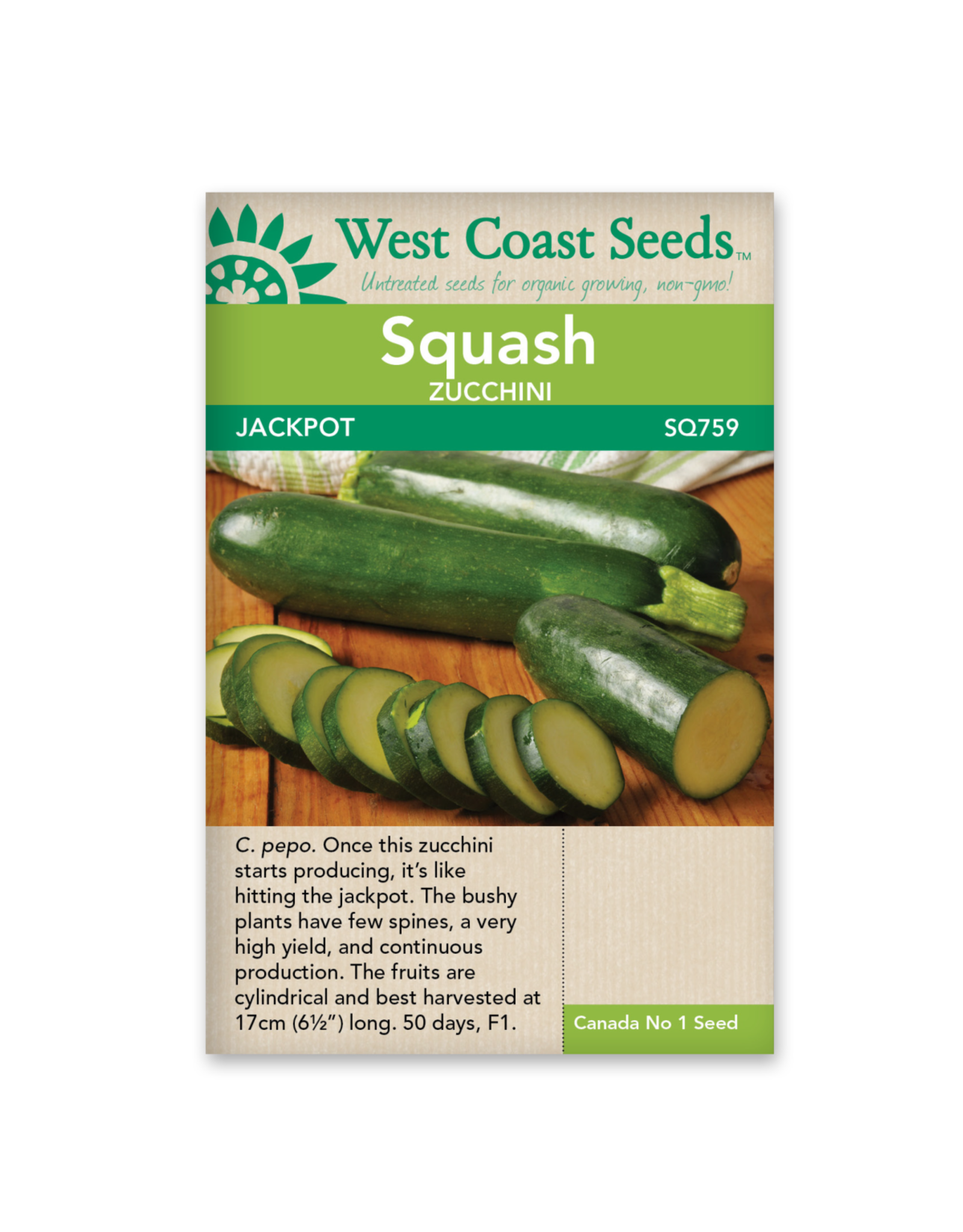 West Coast Seeds Squash-Summer - Jackpot F1