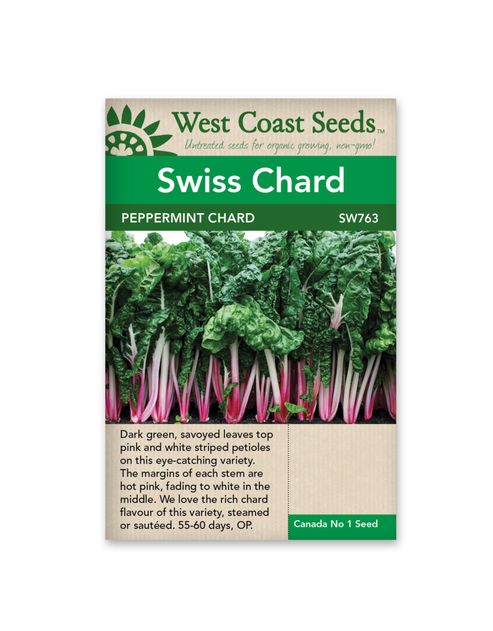 West Coast Seeds Swiss Chard - Peppermint