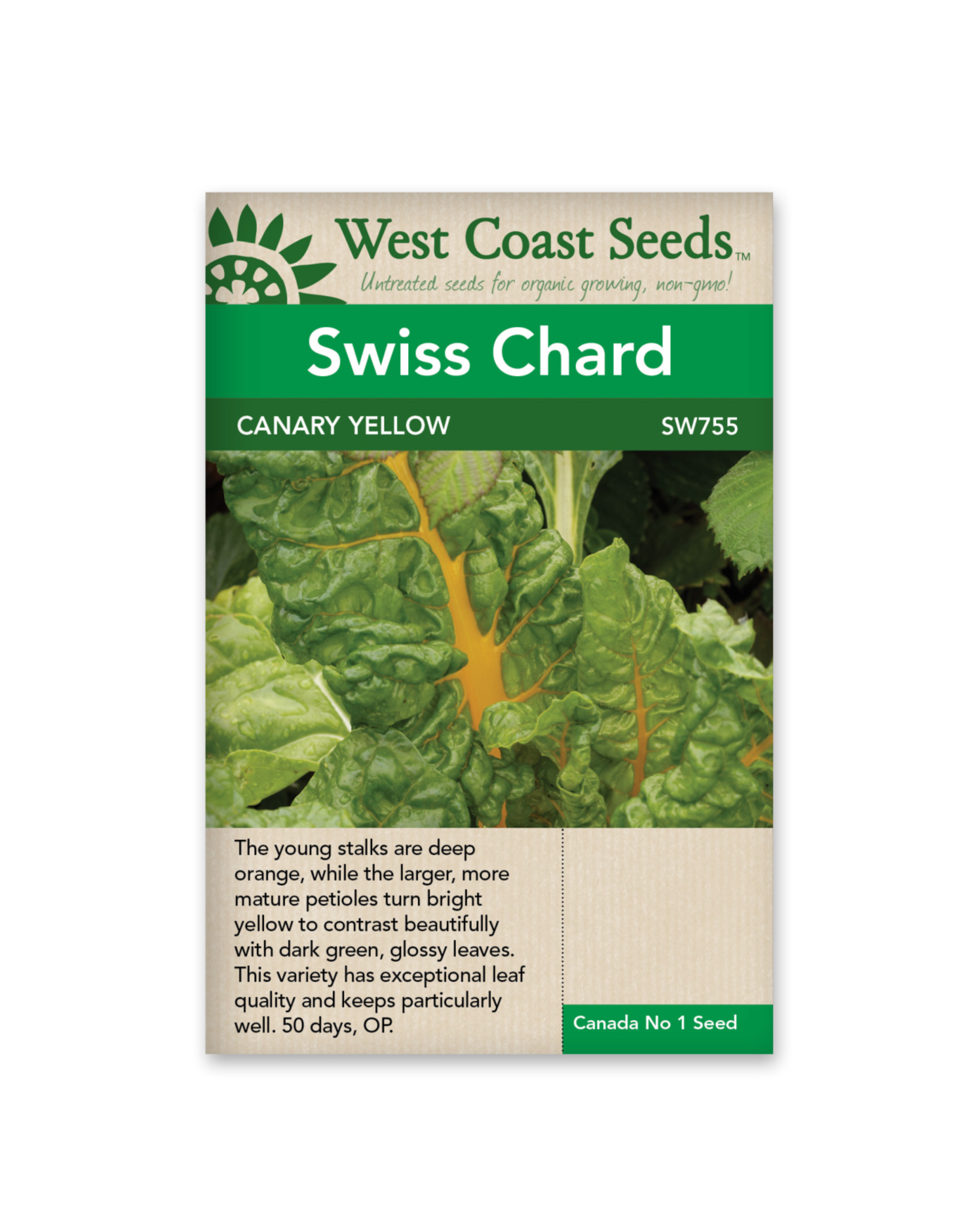 West Coast Seeds Swiss Chard - Canary Yellow