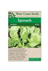 West Coast Seeds Spinach - Olympia F1
