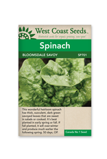 West Coast Seeds Spinach - Bloomsdale Savoy