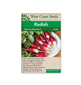 West Coast Seeds Radishes - French Breakfast