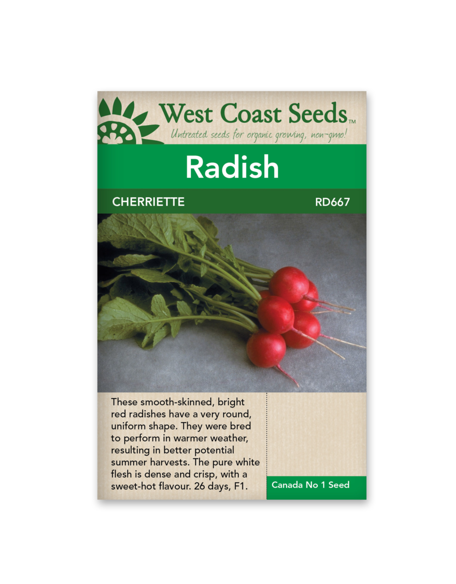West Coast Seeds Radishes - Cherriette F1 / Cherriette