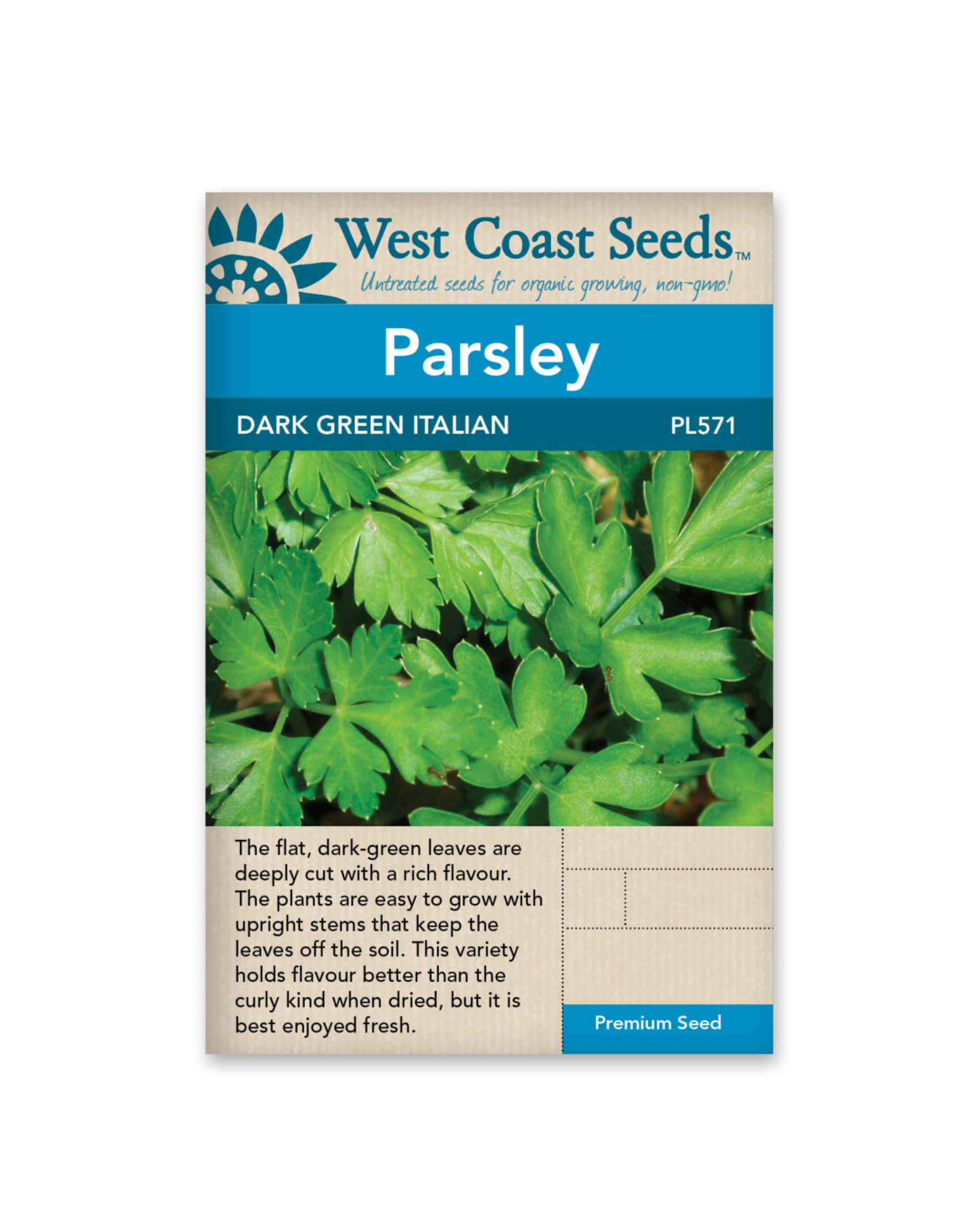 West Coast Seeds Parsley - Dark Green Italian