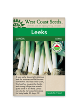 West Coast Seeds Leeks - Swiss Giant Lancia Coated Organic