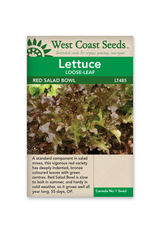 West Coast Seeds Lettuce - Salad Bowl Red