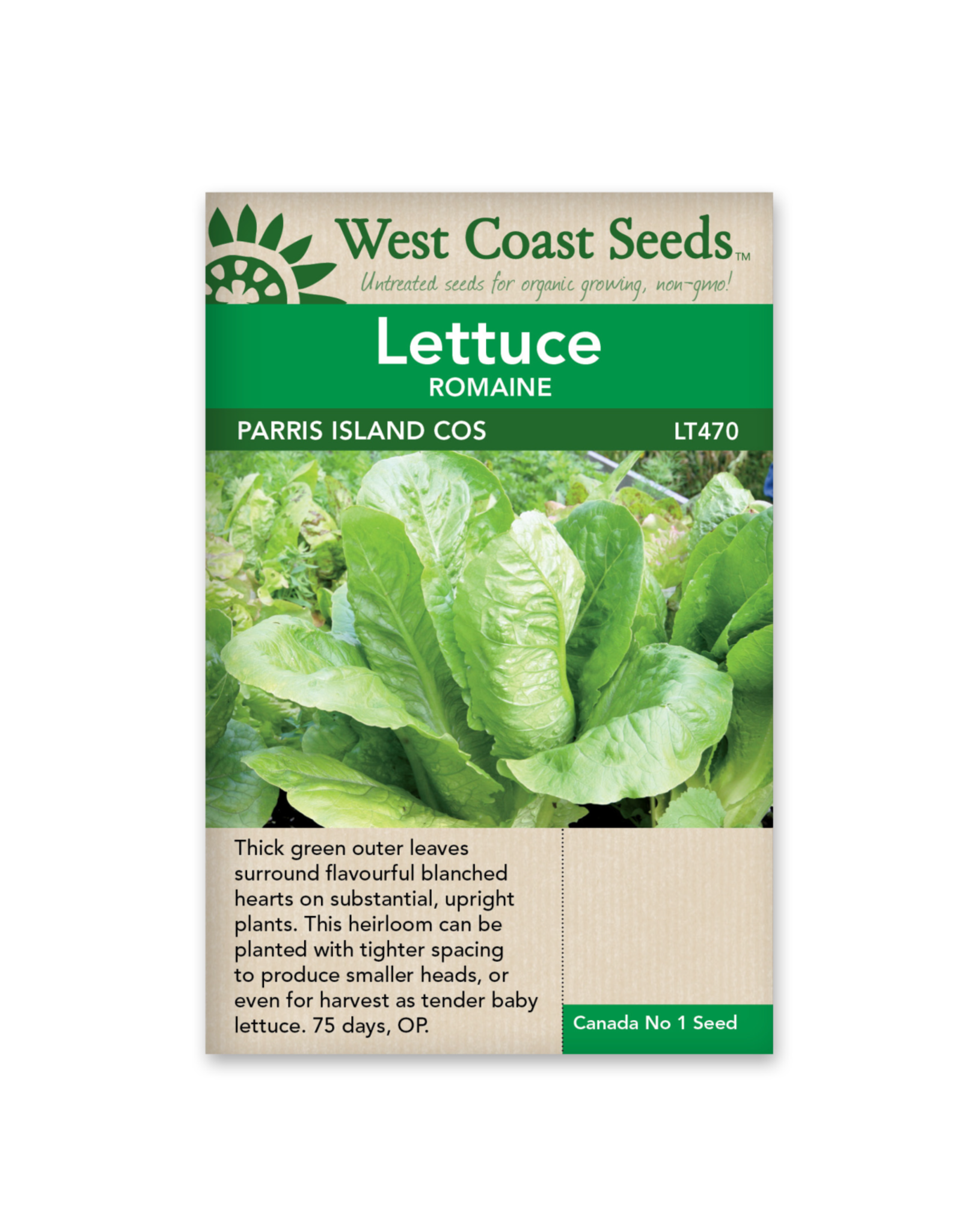 West Coast Seeds Lettuce - Parris Island
