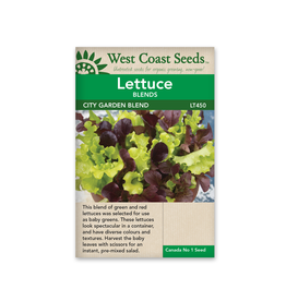 West Coast Seeds Lettuce - City Garden (Pelleted)