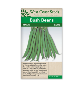West Coast Seeds Bush Bean - Masai French