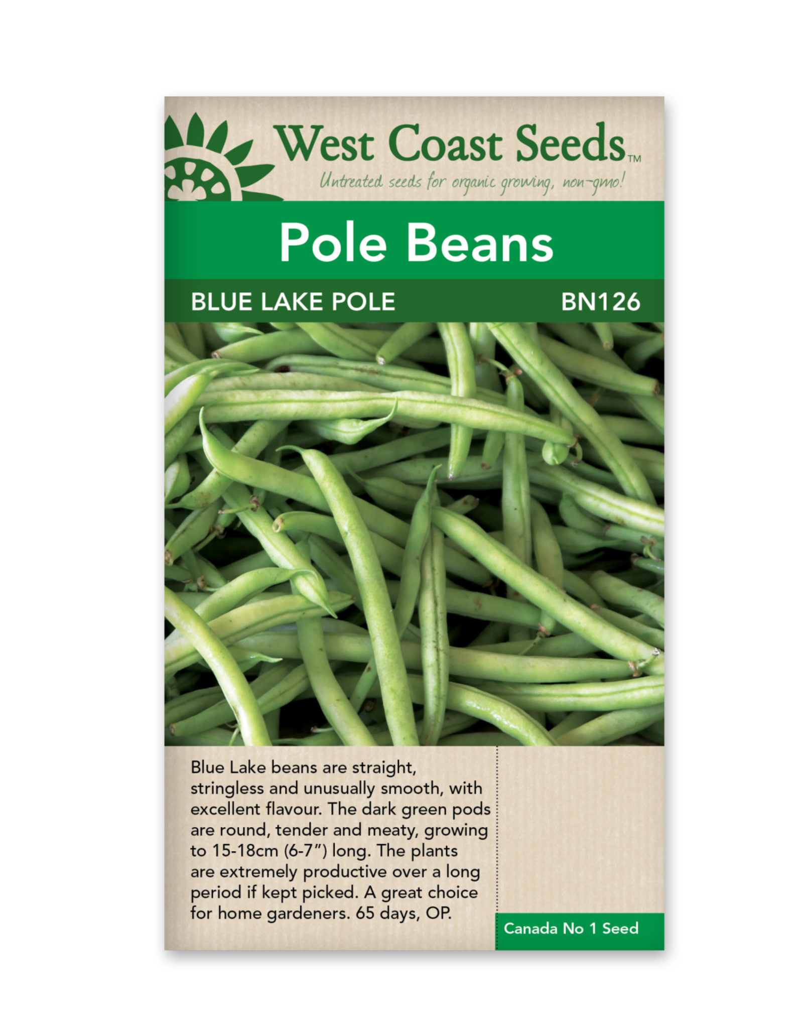 West Coast Seeds Beans - Blue Lake