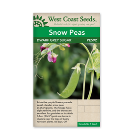 West Coast Seeds Peas - Dwarf Grey Sugar