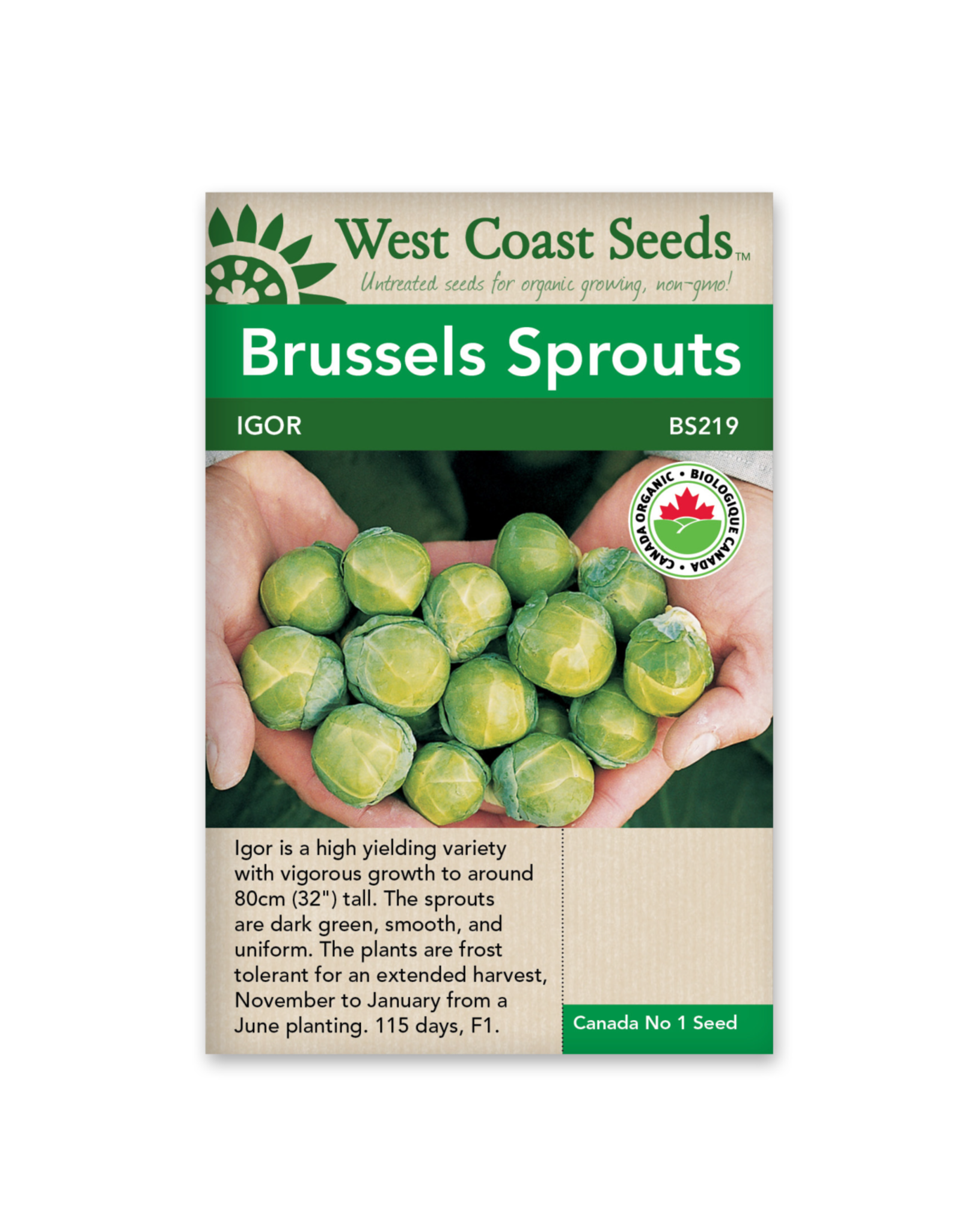 West Coast Seeds Igor F1 Certified Organic (25 Seeds)