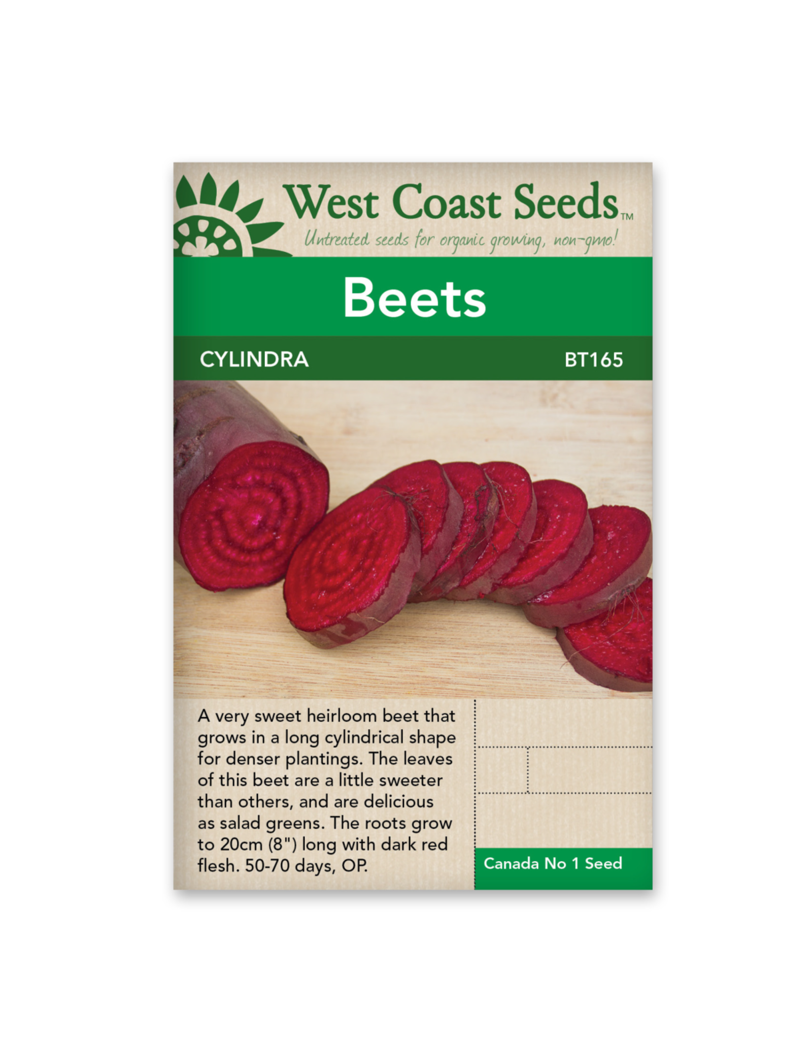 West Coast Seeds Beets - Cylindra