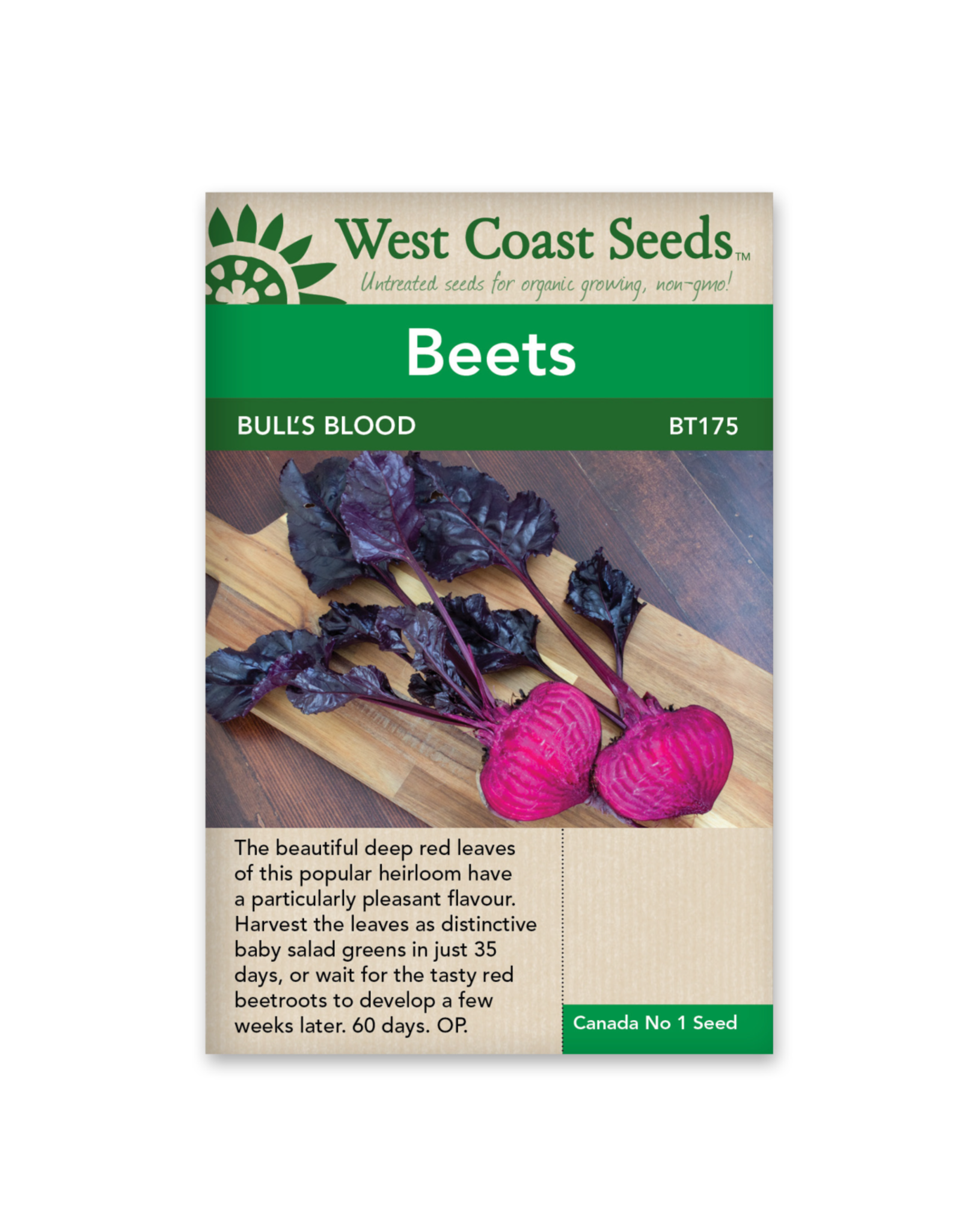 West Coast Seeds Beets - Bull's Blood