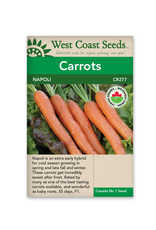 West Coast Seeds Carrots - Napoli F1 (Coated) Certified Organic