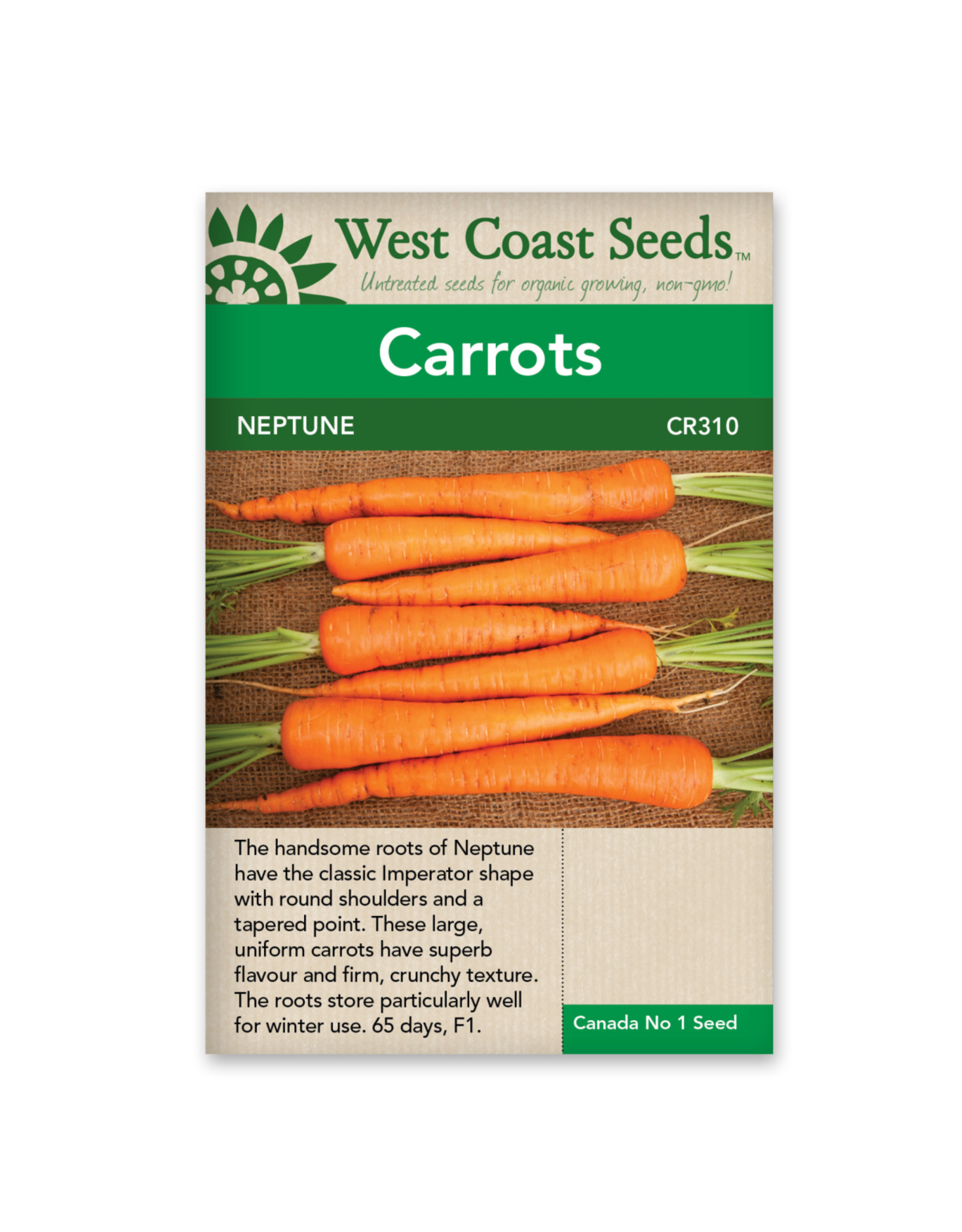 West Coast Seeds Carrots - Neptune F1
