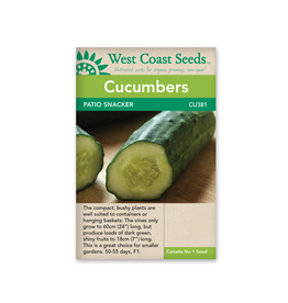 West Coast Seeds Cucumbers - Patio Snacker F1