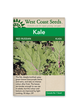 West Coast Seeds Kale - Red Russian