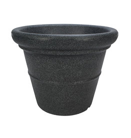 Terrazzo Planter  Black Granite 24 x 20  inch