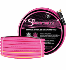 5/8 x 50 ft. Pink Serpent Garden Hose 150PSI with MxF GHT