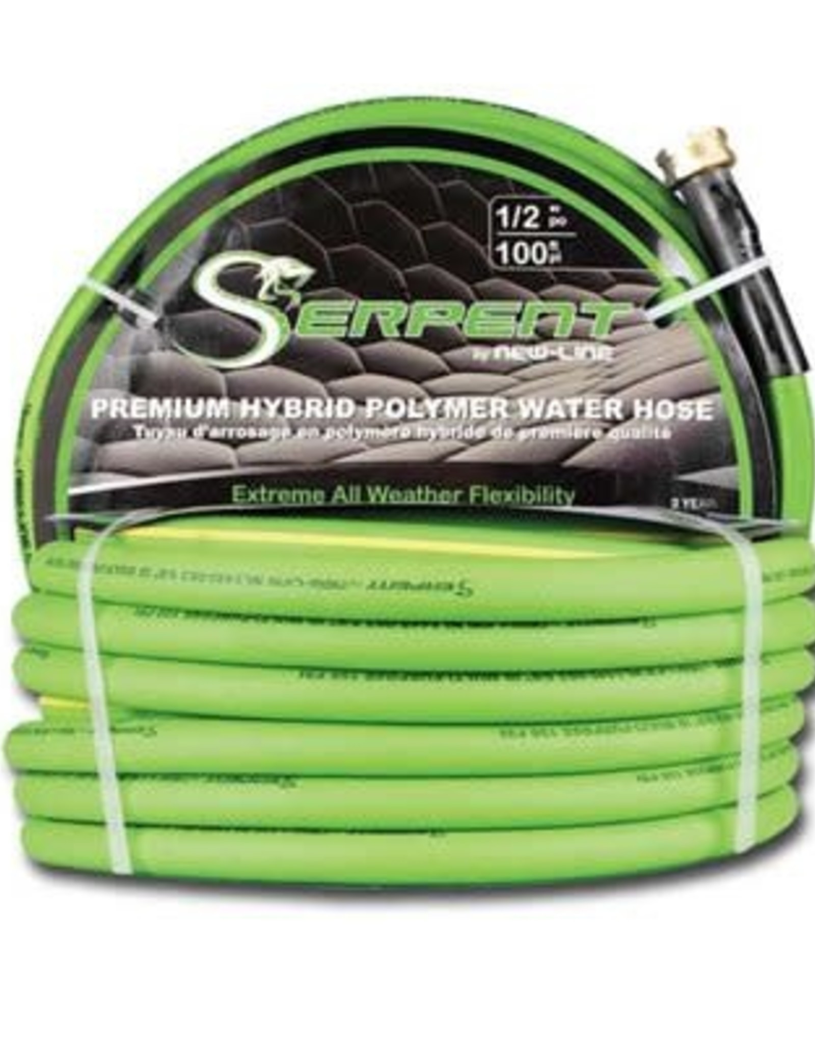 5/8 x 50 ft. Green Serpent Garden Hose 150PSI with MxF GHT