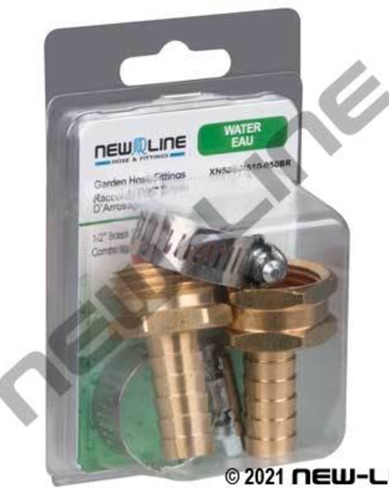 5/8 Brass Male GHT Stem Combo with Clamp