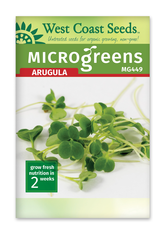 West Coast Seeds Arugula - Microgreen Arugula