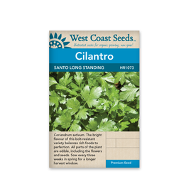West Coast Seeds Cilantro - Santo Long Standing