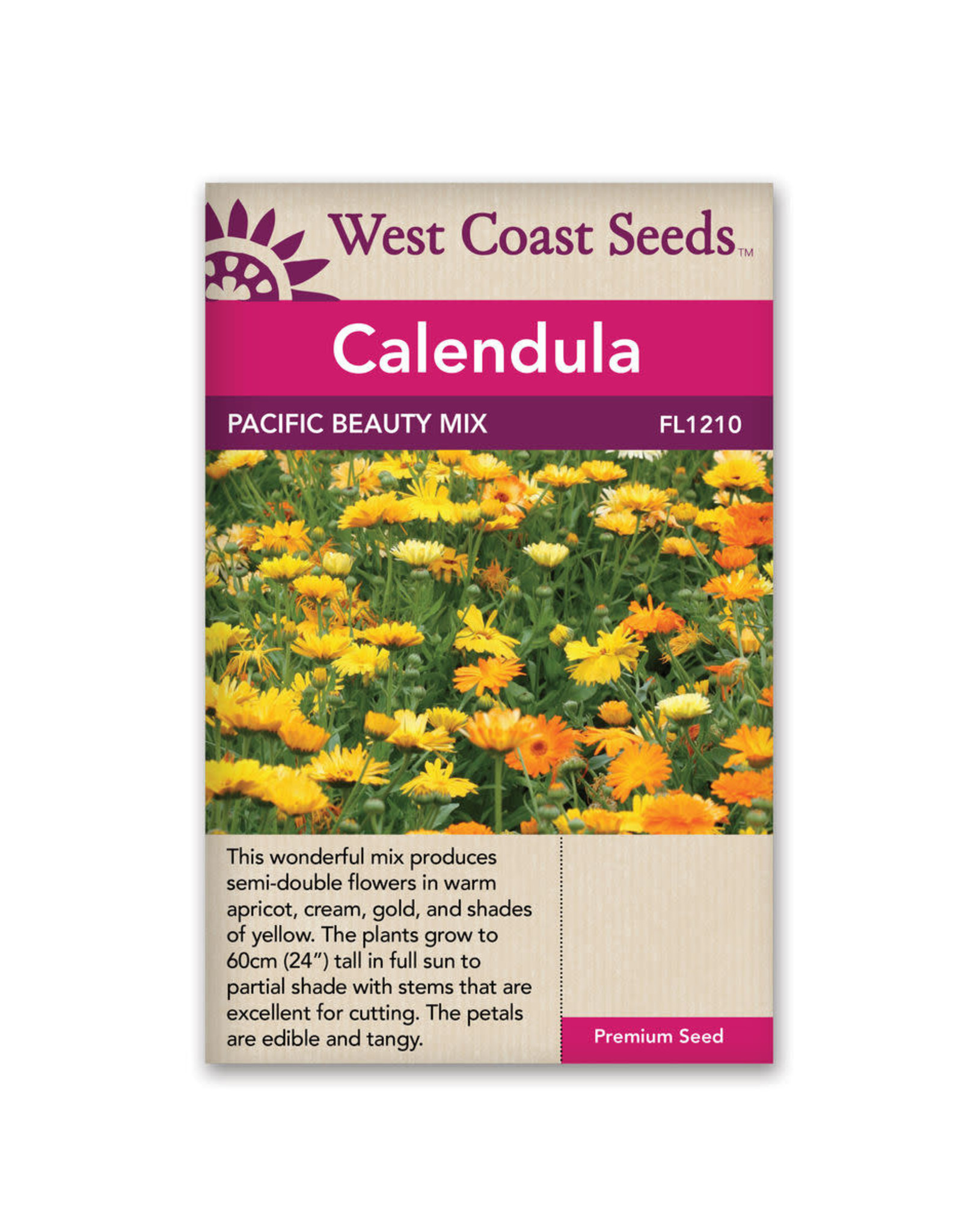 West Coast Seeds Calendula - Pacific Beauty Mix