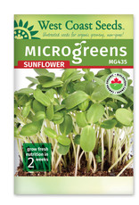 West Coast Seeds Microgreen Sunflower Certified Organic