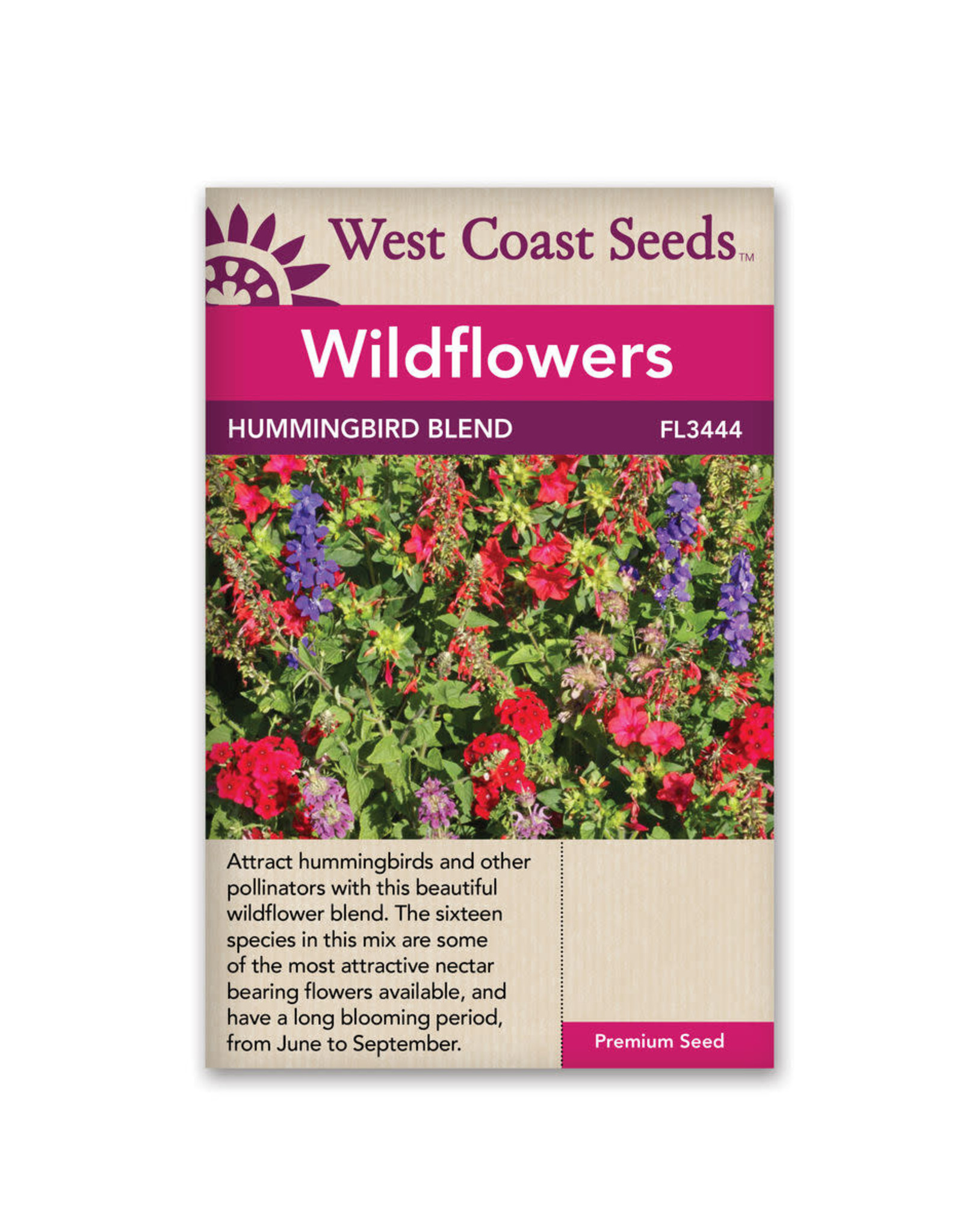 West Coast Seeds Wildflowers - Hummingbird Blend