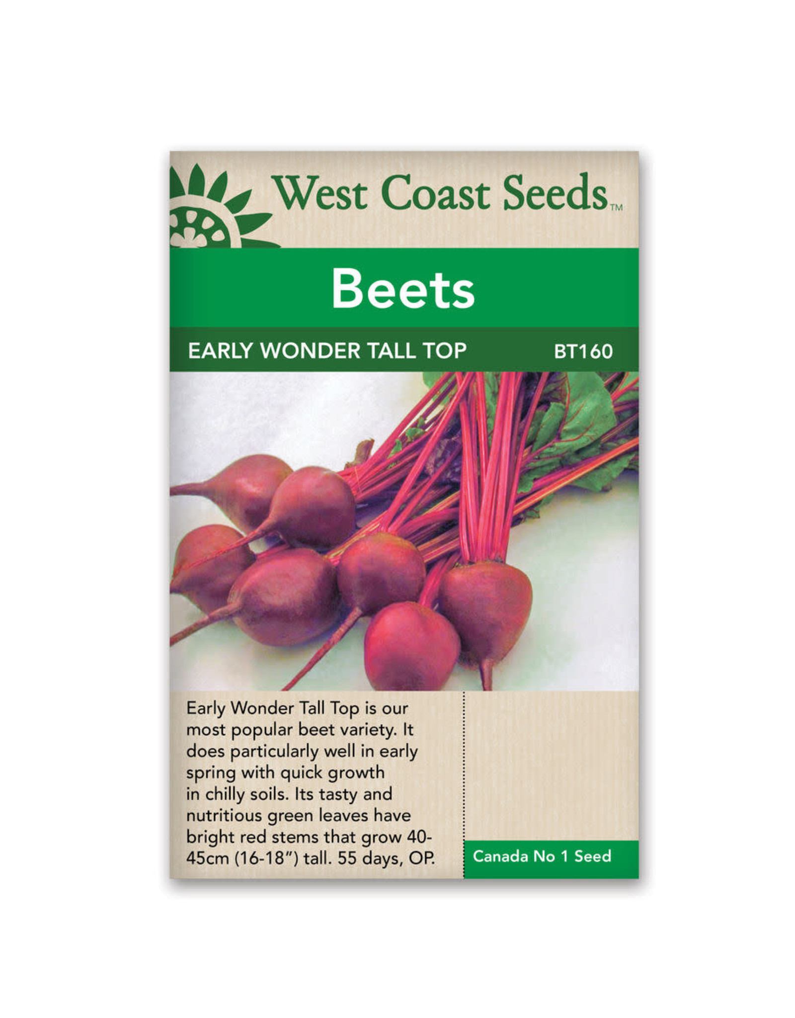 West Coast Seeds Beets - Early Wonder Tall Top
