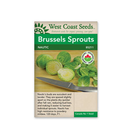 West Coast Seeds Brussels Sprouts - Nautic F1 (Coated) Certified Organic