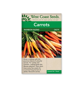 West Coast Seeds Carrots - Rainbow Blend