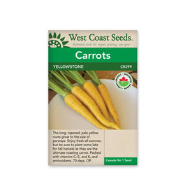 West Coast Seeds Carrots - Yellowstone Coated Organic