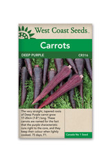 West Coast Seeds Carrots - Deep Purple F1 Coated