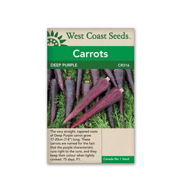 West Coast Seeds Carrots - Deep Purple F1 Coated