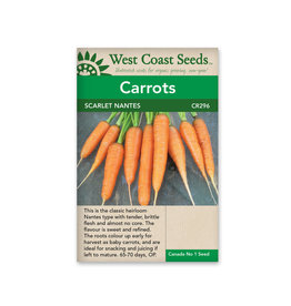 West Coast Seeds Carrots - Scarlet Nantes