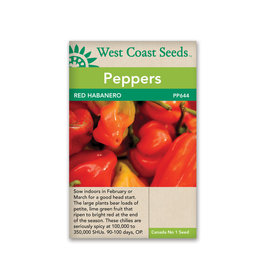 West Coast Seeds Peppers - Habanero