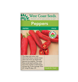 West Coast Seeds Paprik Certified Organic