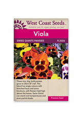 West Coast Seeds Pansies & Violas - Swiss Giants Mix