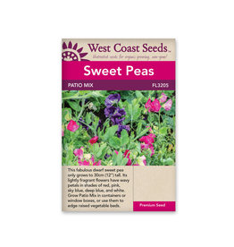 West Coast Seeds Sweet Peas - Patio Mix