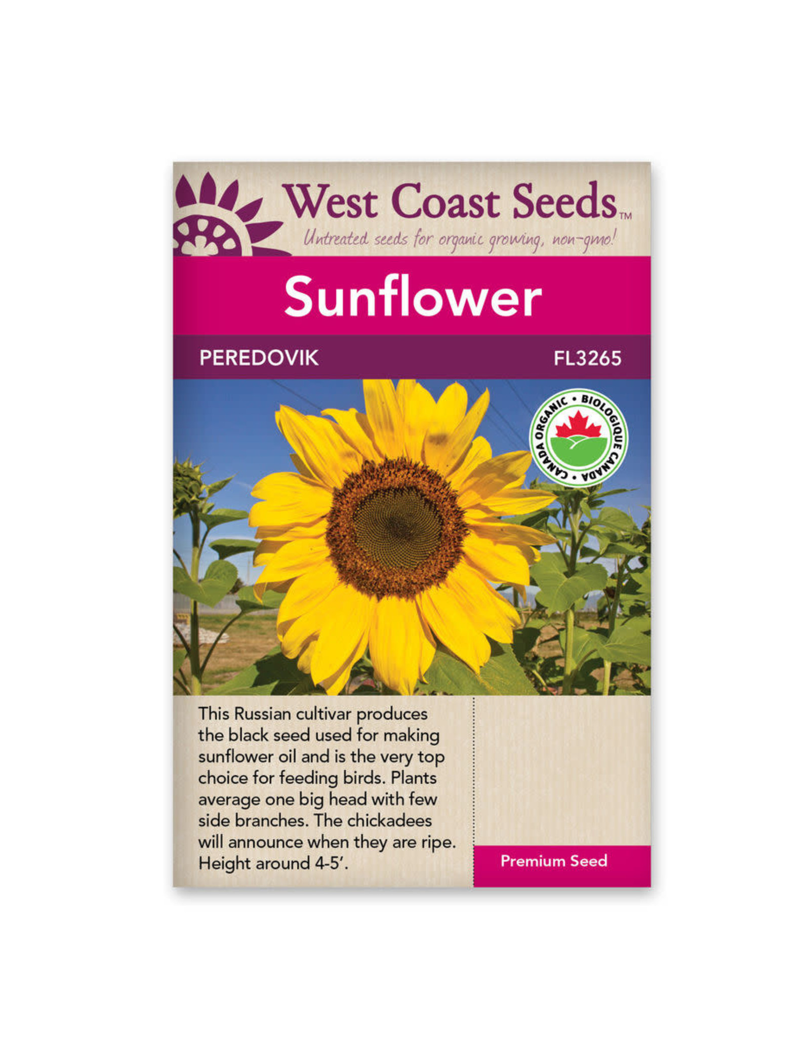 West Coast Seeds Peredovik Certified Organic