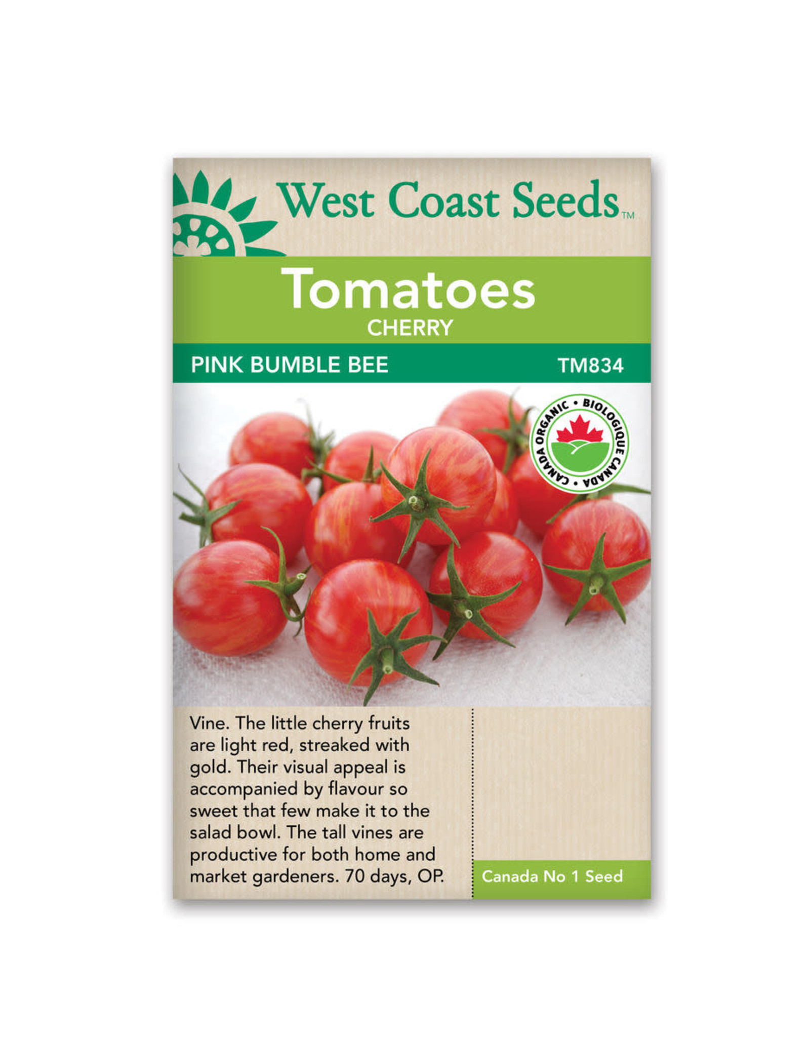 West Coast Seeds Pink Bumble Bee Certified Organic